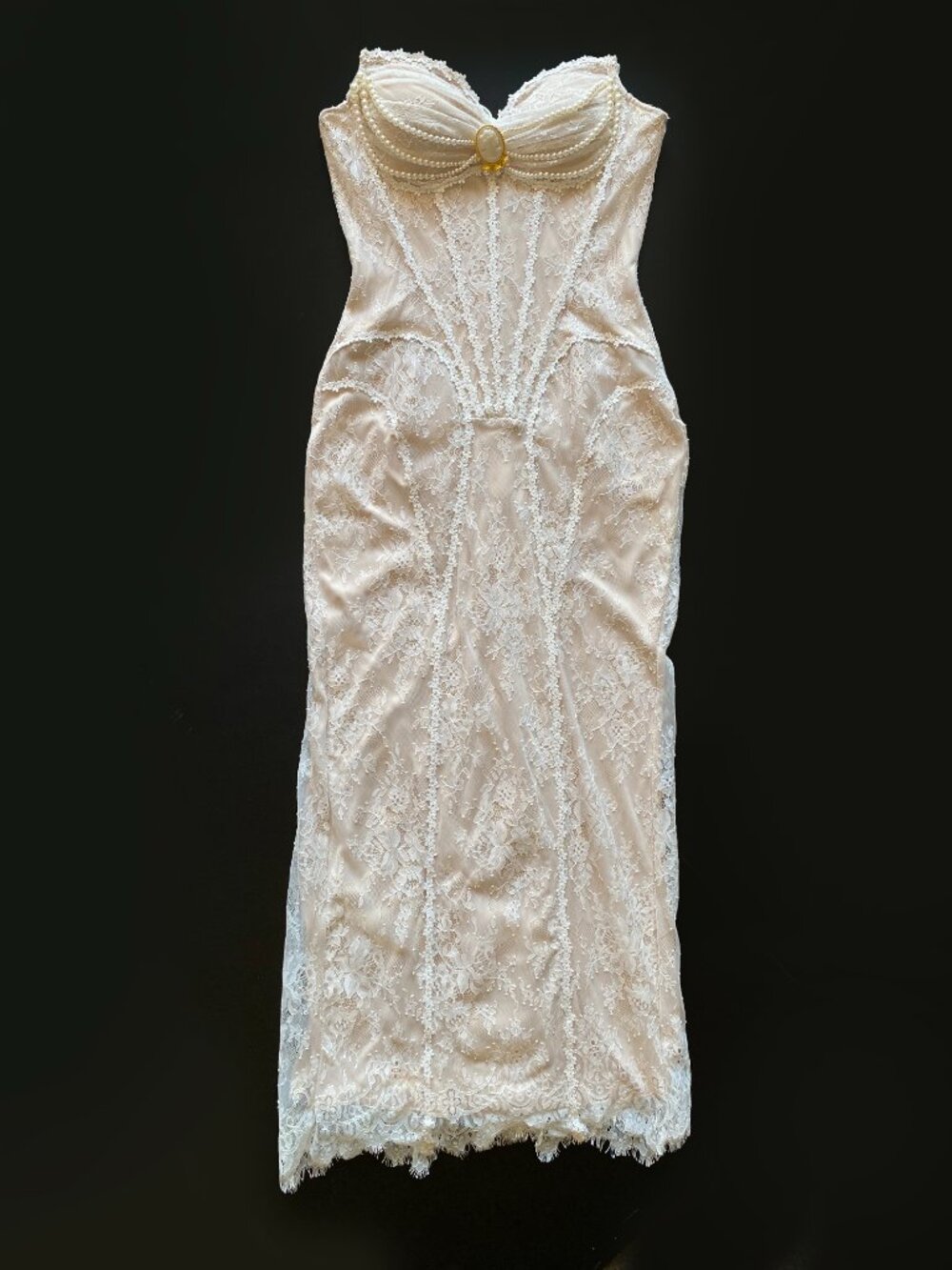 Lacemade Wings of Losie Corset Maxi Dress Gown (NWT) Size L - Picture 2 of 11